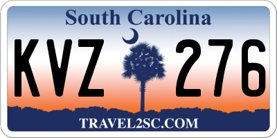 SC license plate KVZ276