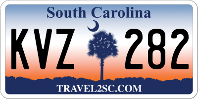 SC license plate KVZ282