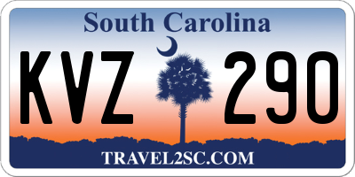 SC license plate KVZ290