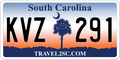 SC license plate KVZ291