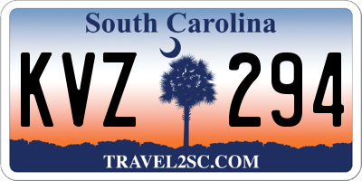 SC license plate KVZ294