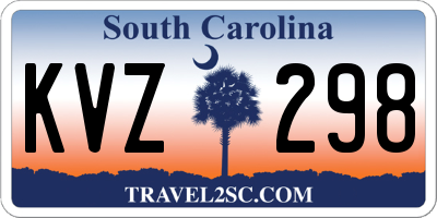 SC license plate KVZ298