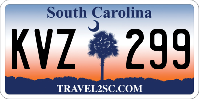 SC license plate KVZ299