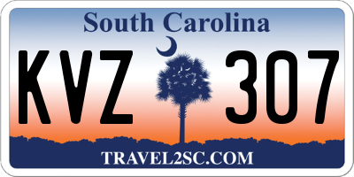 SC license plate KVZ307