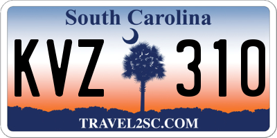 SC license plate KVZ310