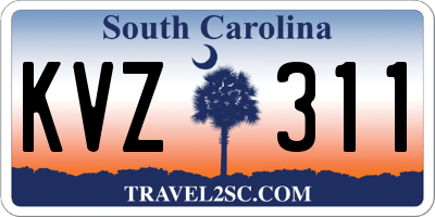 SC license plate KVZ311