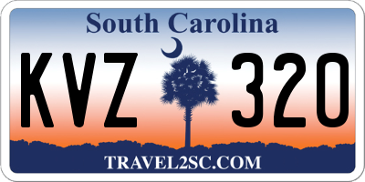 SC license plate KVZ320