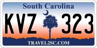 SC license plate KVZ323