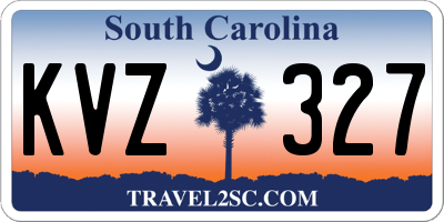 SC license plate KVZ327