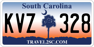 SC license plate KVZ328