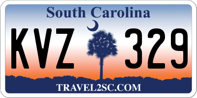 SC license plate KVZ329