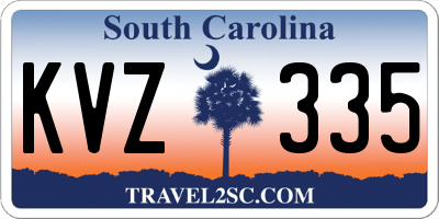 SC license plate KVZ335
