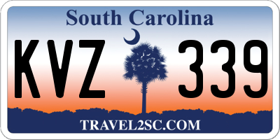 SC license plate KVZ339