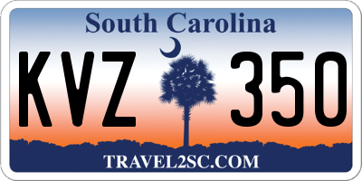 SC license plate KVZ350