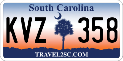 SC license plate KVZ358