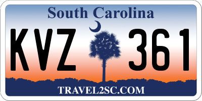 SC license plate KVZ361