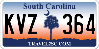 SC license plate KVZ364