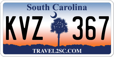 SC license plate KVZ367