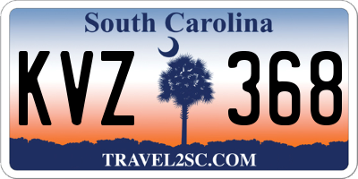 SC license plate KVZ368