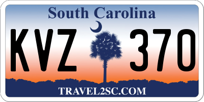 SC license plate KVZ370