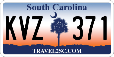 SC license plate KVZ371