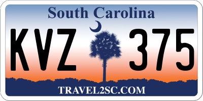 SC license plate KVZ375
