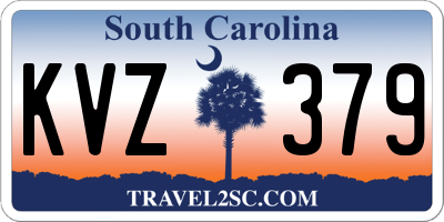 SC license plate KVZ379
