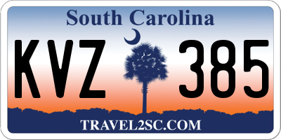 SC license plate KVZ385