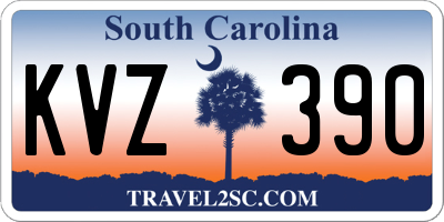 SC license plate KVZ390