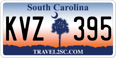 SC license plate KVZ395