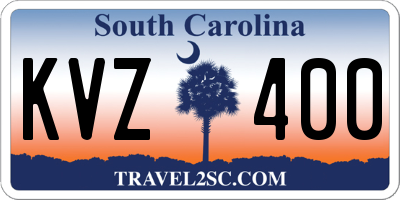 SC license plate KVZ400