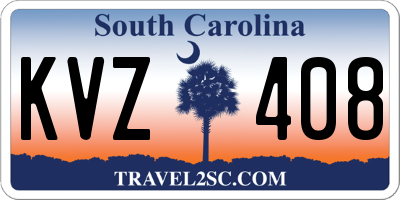 SC license plate KVZ408