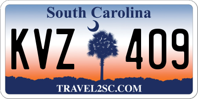 SC license plate KVZ409