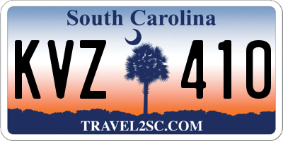 SC license plate KVZ410