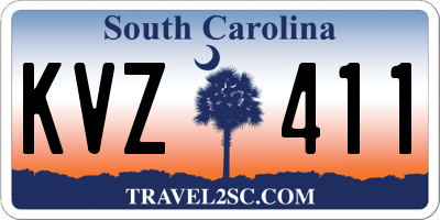 SC license plate KVZ411
