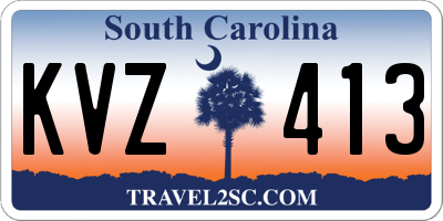 SC license plate KVZ413