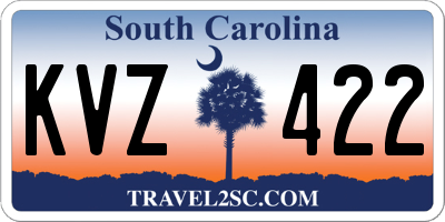SC license plate KVZ422