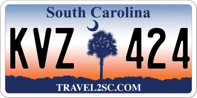 SC license plate KVZ424