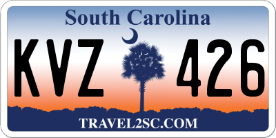 SC license plate KVZ426