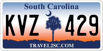SC license plate KVZ429