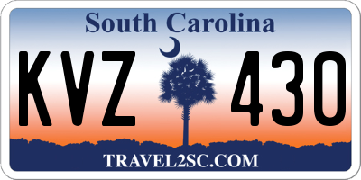 SC license plate KVZ430