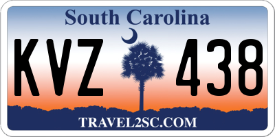 SC license plate KVZ438