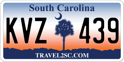 SC license plate KVZ439