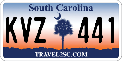 SC license plate KVZ441