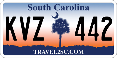 SC license plate KVZ442