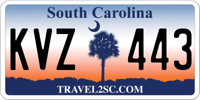 SC license plate KVZ443