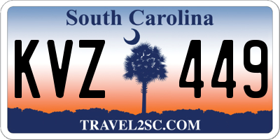 SC license plate KVZ449