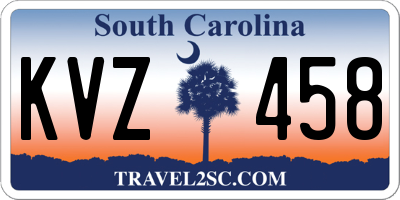 SC license plate KVZ458