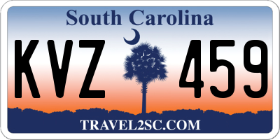SC license plate KVZ459