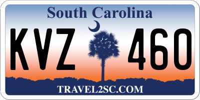 SC license plate KVZ460